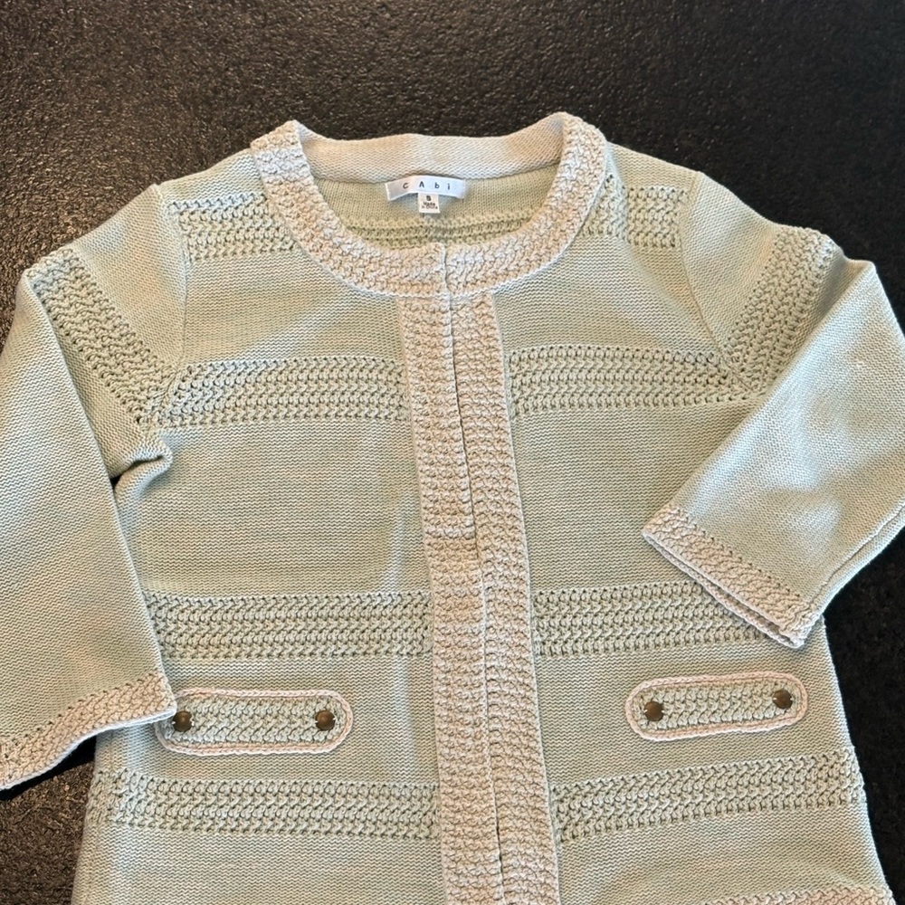 CAbi Mint Green Cardigan - Picture 4 of 6